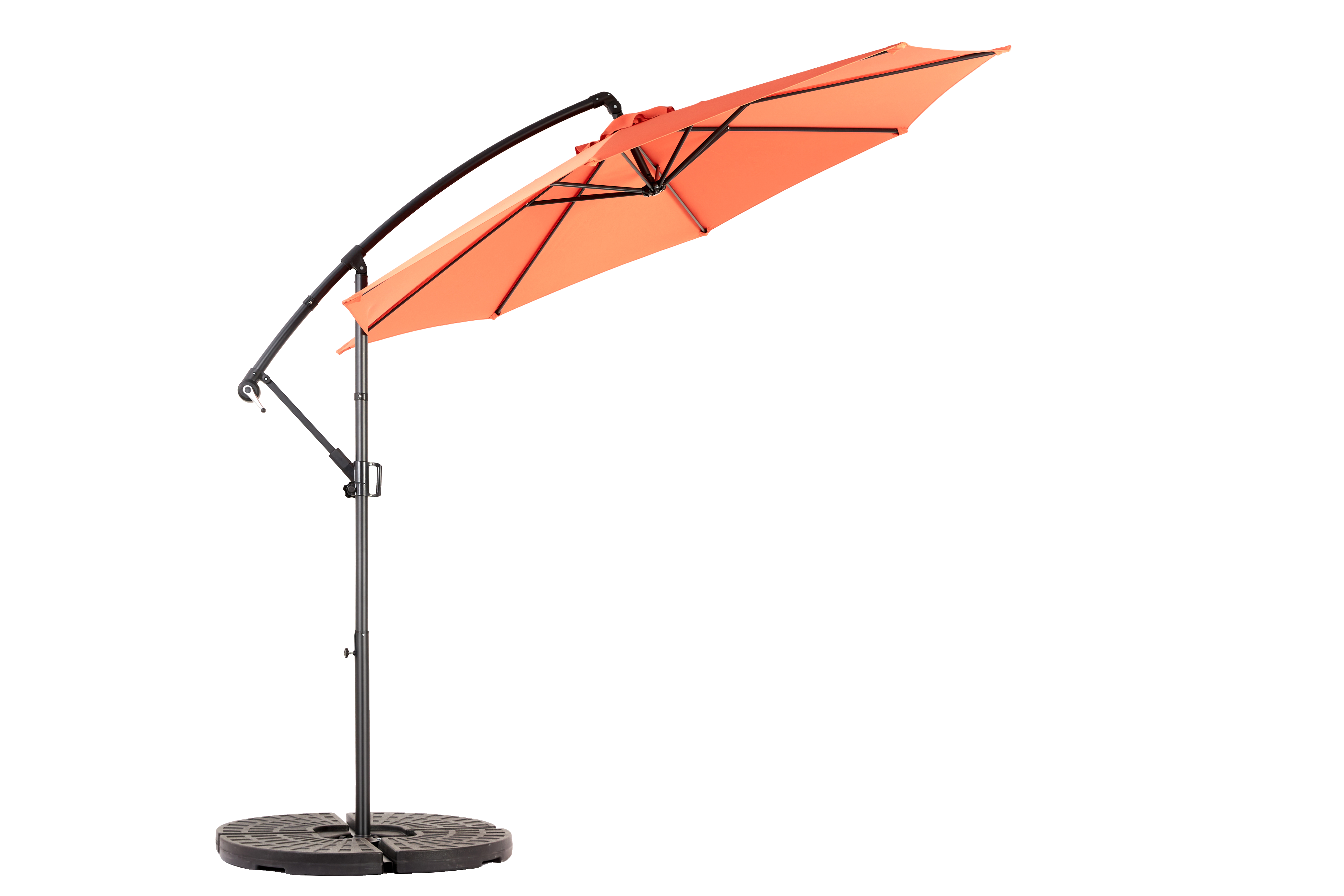 PANGIVO - Parasol extérieur rectangulaire double face, acier, oranges, 14.8 x 9.4 x 10.5 cm - PANGIVO - Image 3