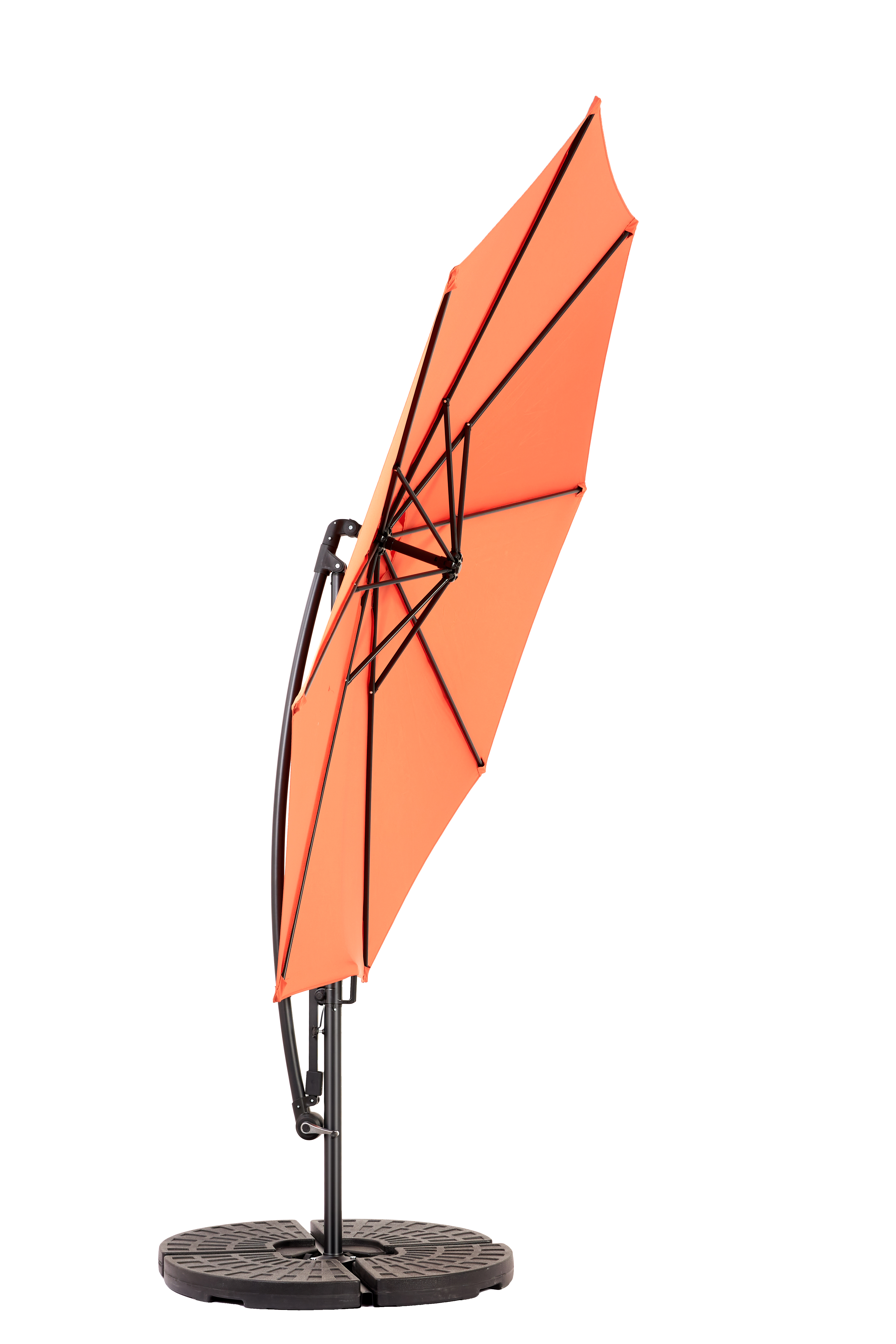 PANGIVO - Parasol extérieur rectangulaire double face, acier, oranges, 14.8 x 9.4 x 10.5 cm - PANGIVO - Image 5