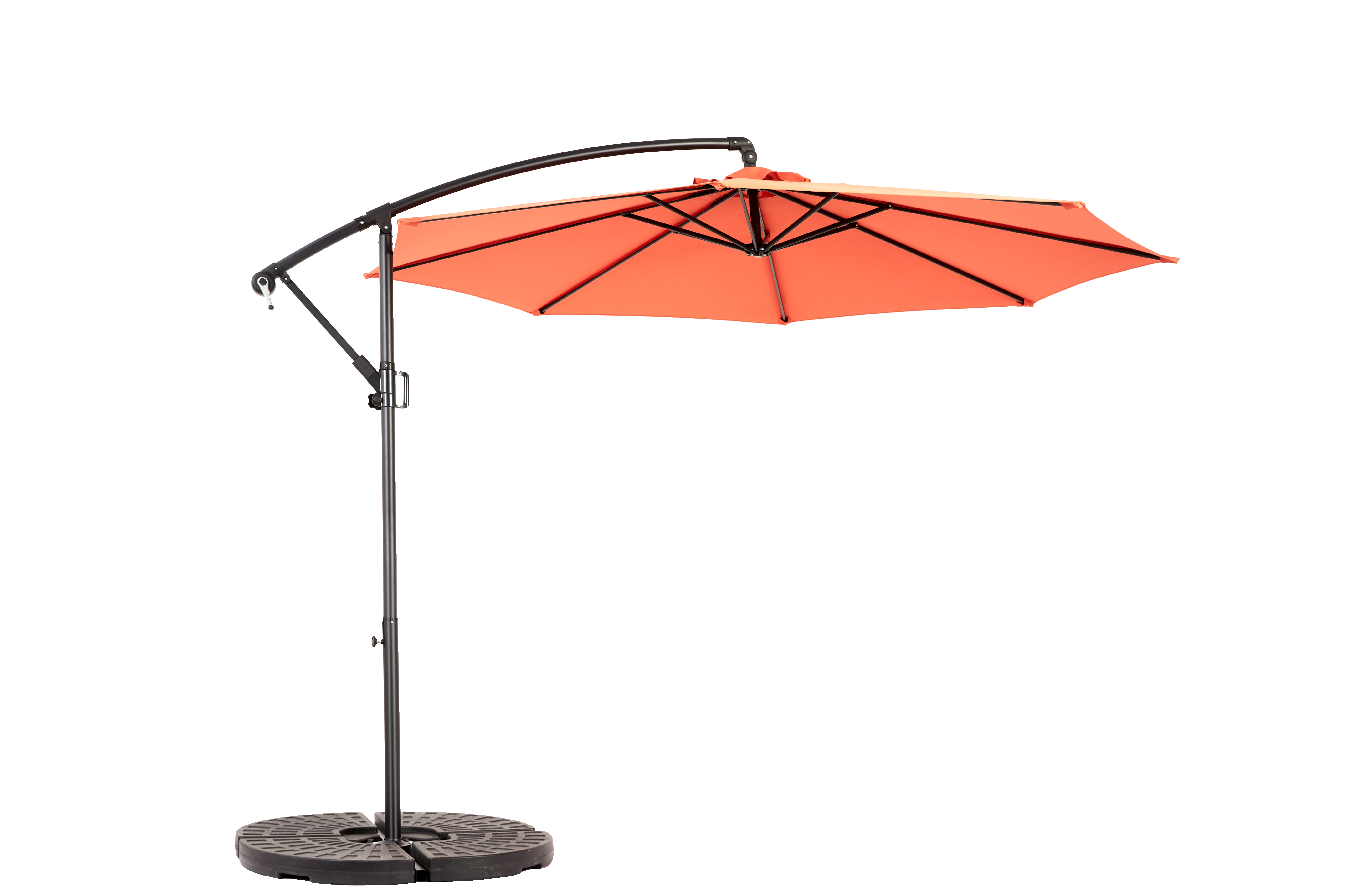 PANGIVO - Parasol extérieur rectangulaire double face, acier, oranges, 14.8 x 9.4 x 10.5 cm - PANGIVO - Image 4