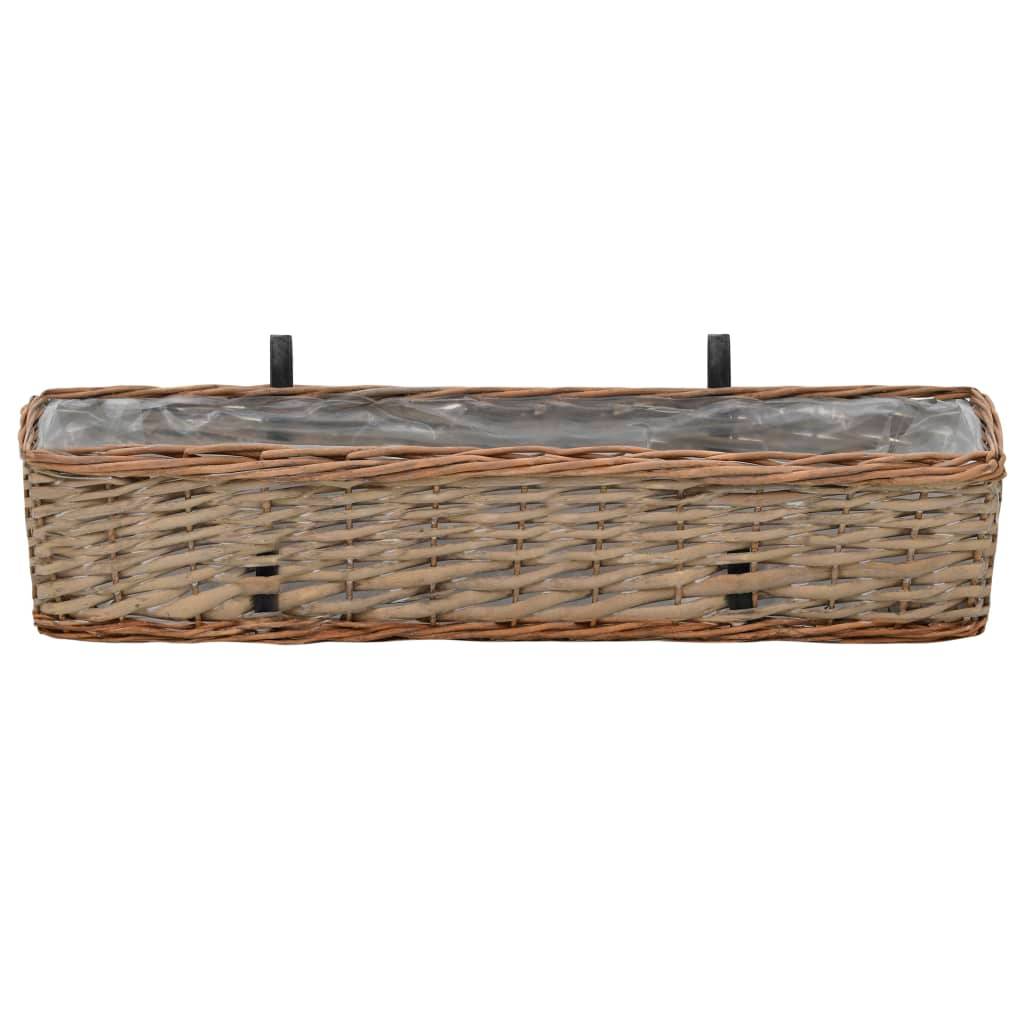 Prolenta Premium - Jardinière osier marron 80 x 20 x 15 cm - Prolenta premium p334.9 - Image 3