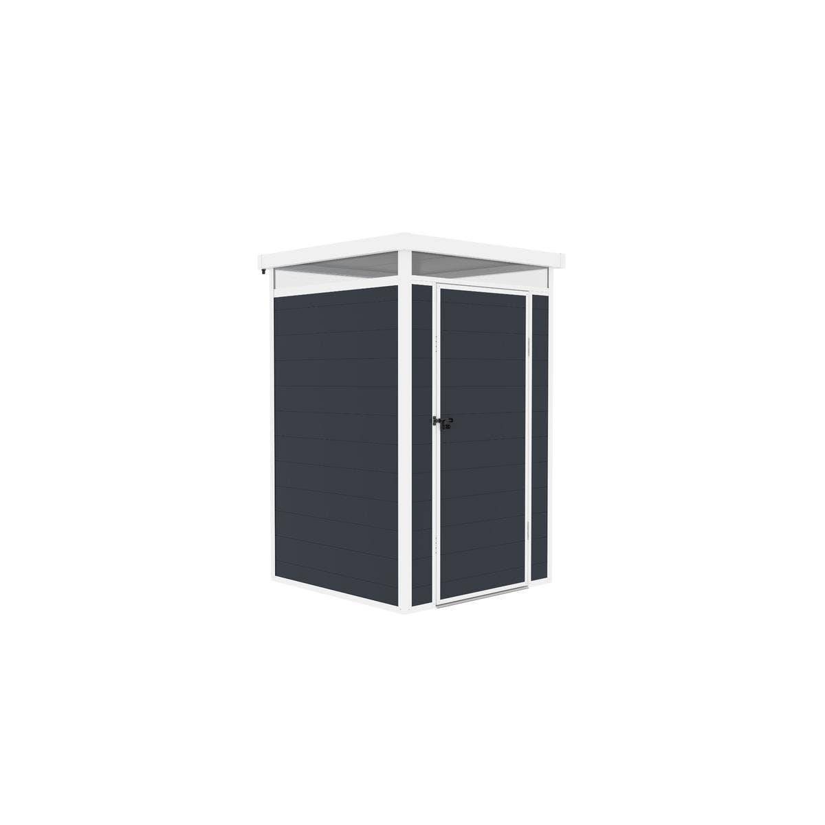 Abri de jardin compact en résine 130x130x196 cm - Image 5