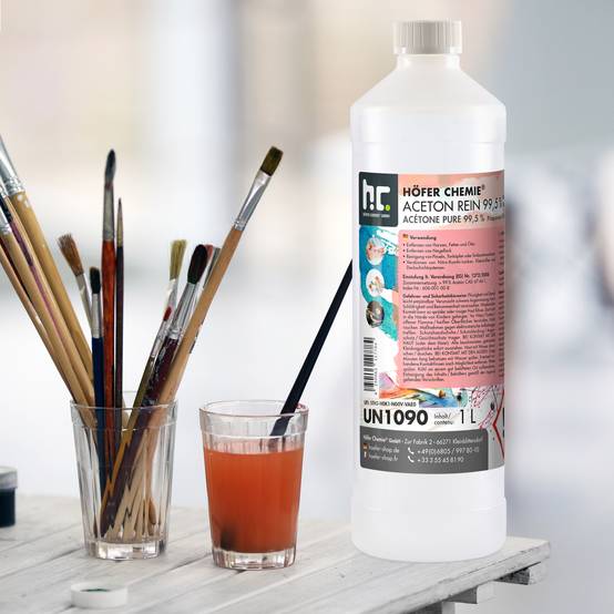 Acétone pur 99,5% Höfer Chemie® en bouteille de 1 L x 15 - Image 5