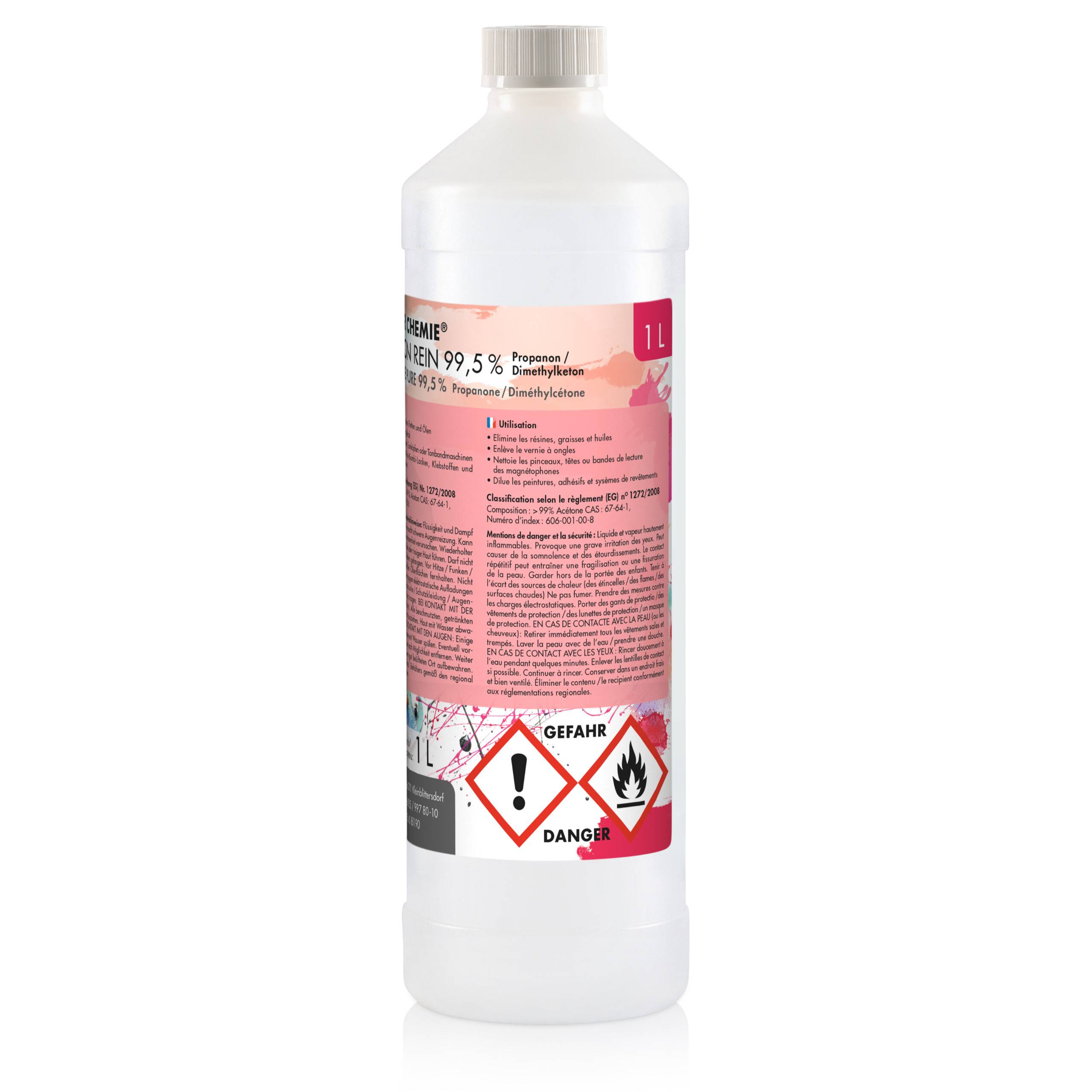 Acétone pur 99,5% Höfer Chemie® en bouteille de 1 L x 15 - Image 6