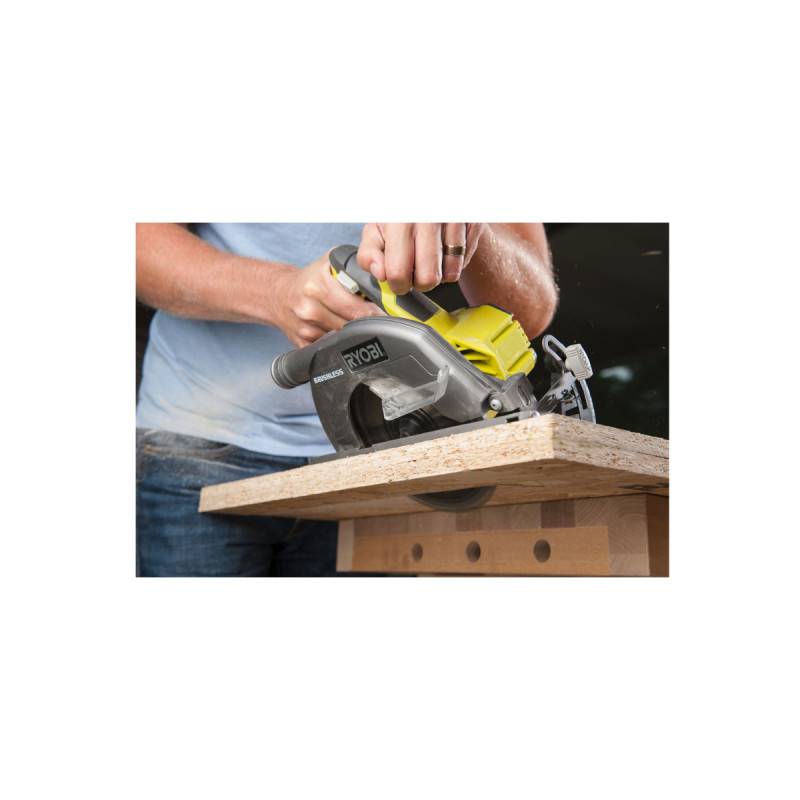 Ryobi - Pack RYOBI Scie circulaire Brushless 18V One+ 60mm R18CS7-0 - lame carbure 184mm 24 dents CSB184A1 - Image 4
