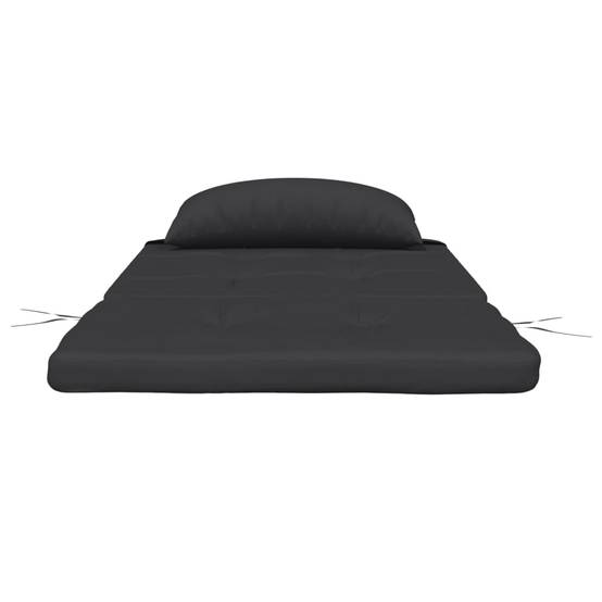 Coussins de chaise Adirondack tissu Oxford noir 126 x 58 x 4.5 cm - PANGIVO - Image 6