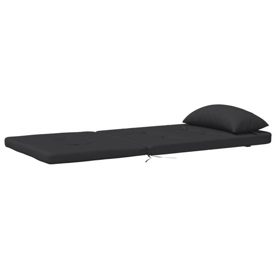Coussins de chaise Adirondack tissu Oxford noir 126 x 58 x 4.5 cm - PANGIVO - Image 5
