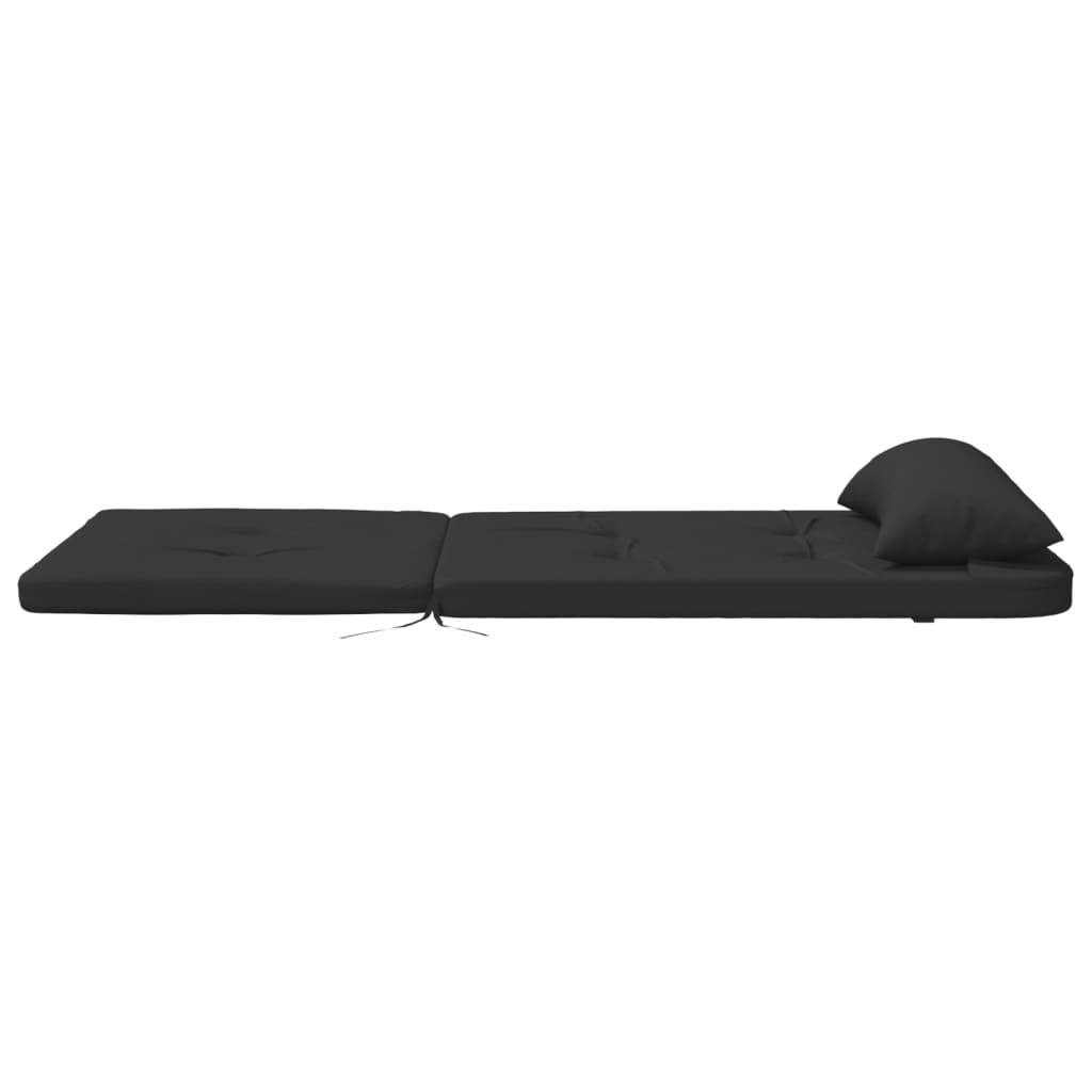 Coussins de chaise Adirondack tissu Oxford noir 126 x 58 x 4.5 cm - PANGIVO - Image 7