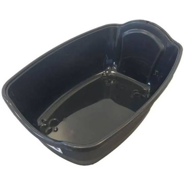SACHA Maison de toilette pour chat - Bac a litiere - 56 x 40 x 39 cm - Noir et blanc - PET DESIGN - Image 5