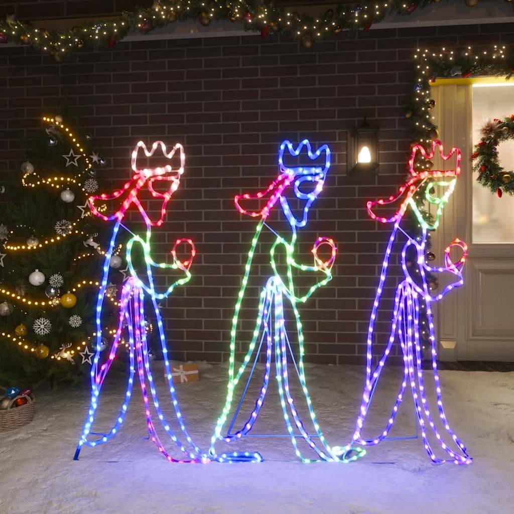 ComfortXL - Figurine Noël Lumineuse Rois Mages 504 LED Décoration Jardin Crèche Multicolore – ComfortXL Outdoor Living