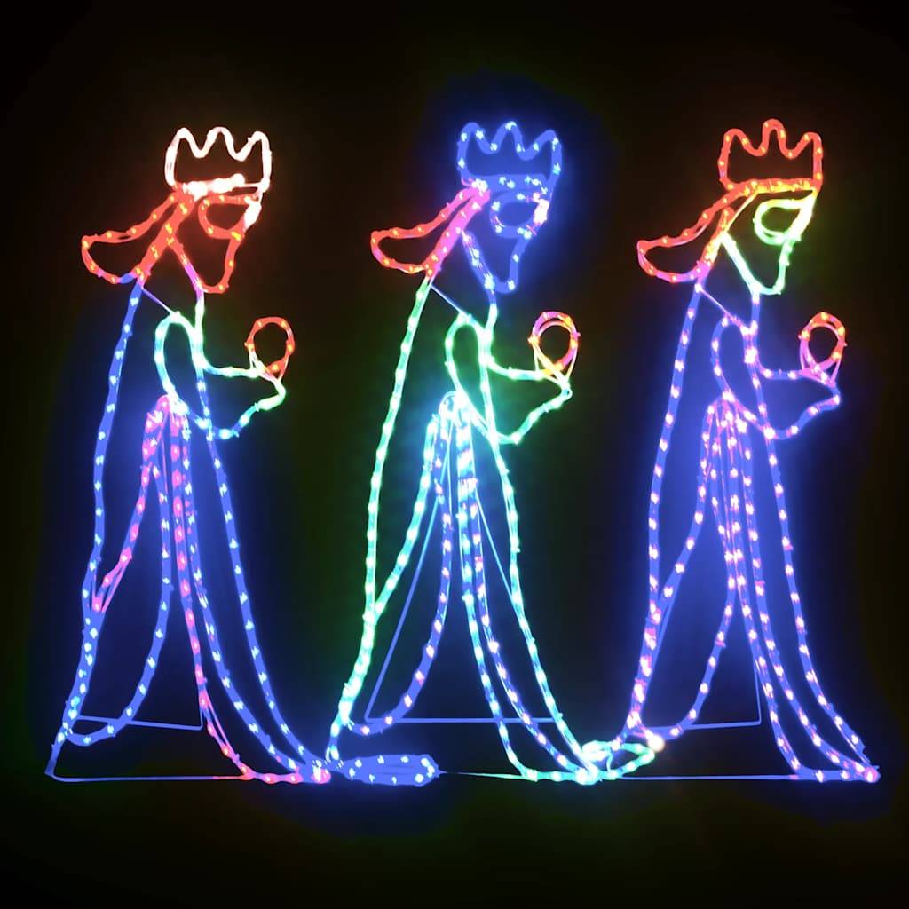 ComfortXL - Figurine Noël Lumineuse Rois Mages 504 LED Décoration Jardin Crèche Multicolore – ComfortXL Outdoor Living - Image 3