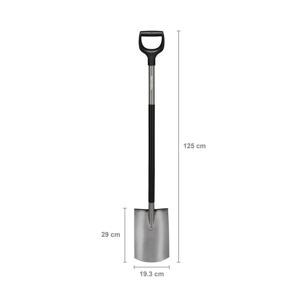 Fiskars - Bêche ronde Ergonomic (grise) - Image 3