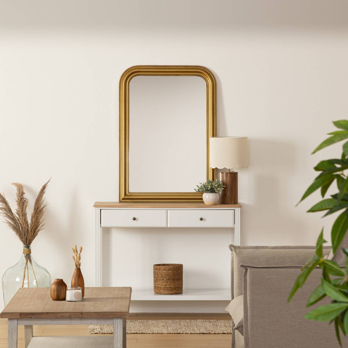 Atmosphera - Miroir "Adèle" doré 74x104cm - Atmosphera Créateur d'intérieur - Image 1