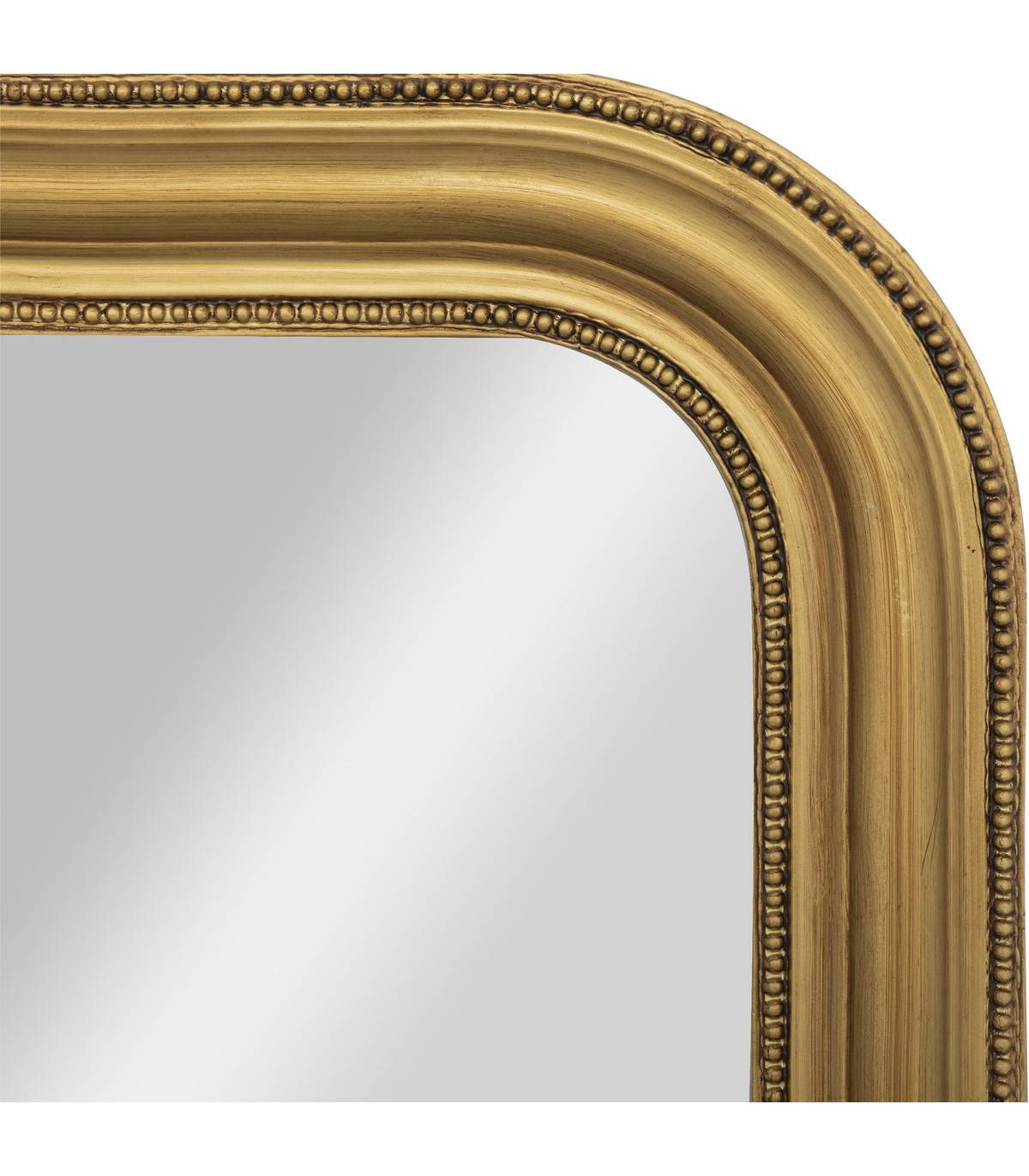 Grand Miroir mural en Bois doré et Verre 74  x 104 cm - Image 2