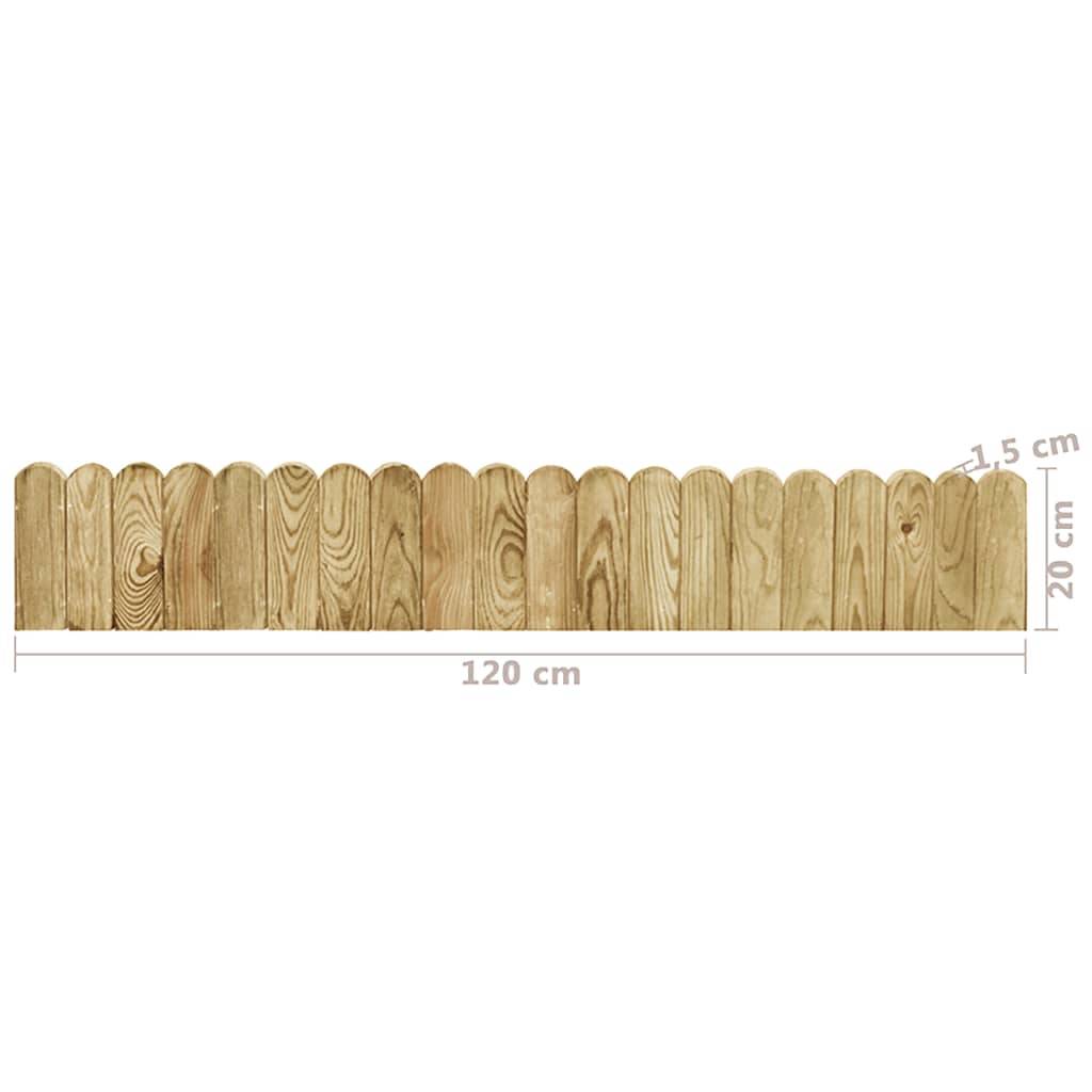 Rouleau de bordure bois de pin vert 120 x 1.5 x 20 cm - PANGIVO - Image 5