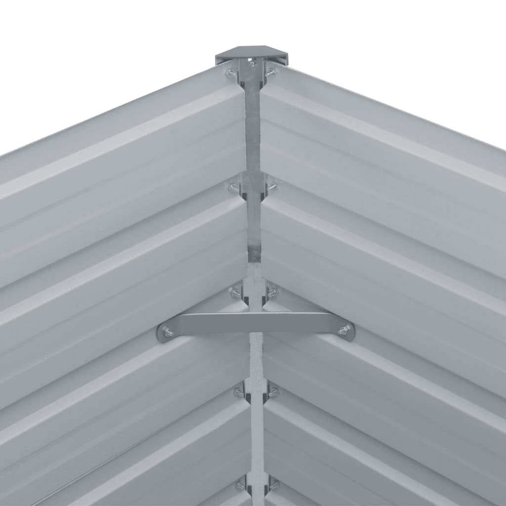 ComfortXL - Bac potager haut en acier galvanisé pour jardin Gris 400x80x77 cm – ComfortXL Outdoor Living - Image 7