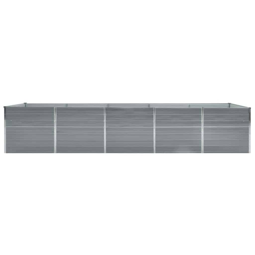 ComfortXL - Bac potager haut en acier galvanisé pour jardin Gris 400x80x77 cm – ComfortXL Outdoor Living - Image 3