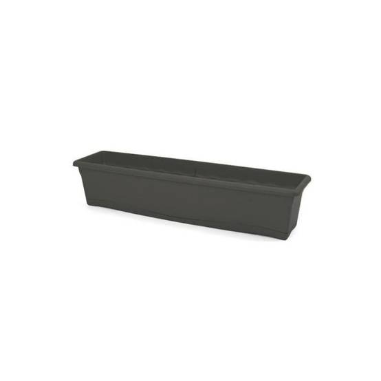Plastiken Jardiniere Rectangulaire - 80 X 20 Cm Avec Plateau - Anthracite - Image 1