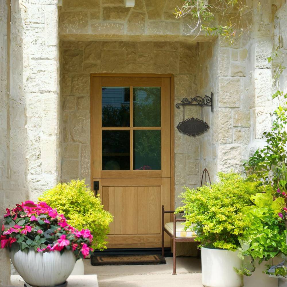 Enseigne plaque de porte welcome vintage décorative fonte marron 37cm Chemin de campagne - Imagen 3