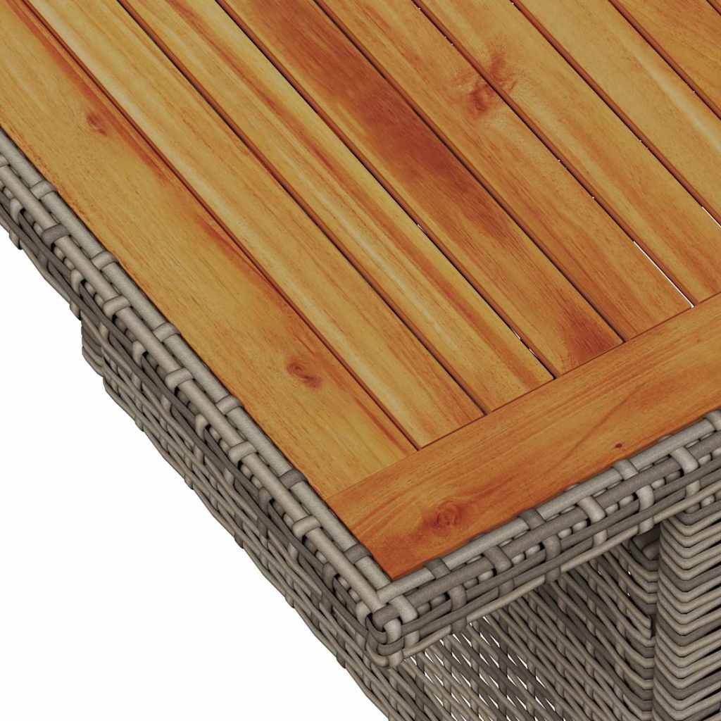 Salon de jardin 8 places en Poly rotin modulable avec coffres de rangement Gris – ComfortXL Outdoor Living - Image 8