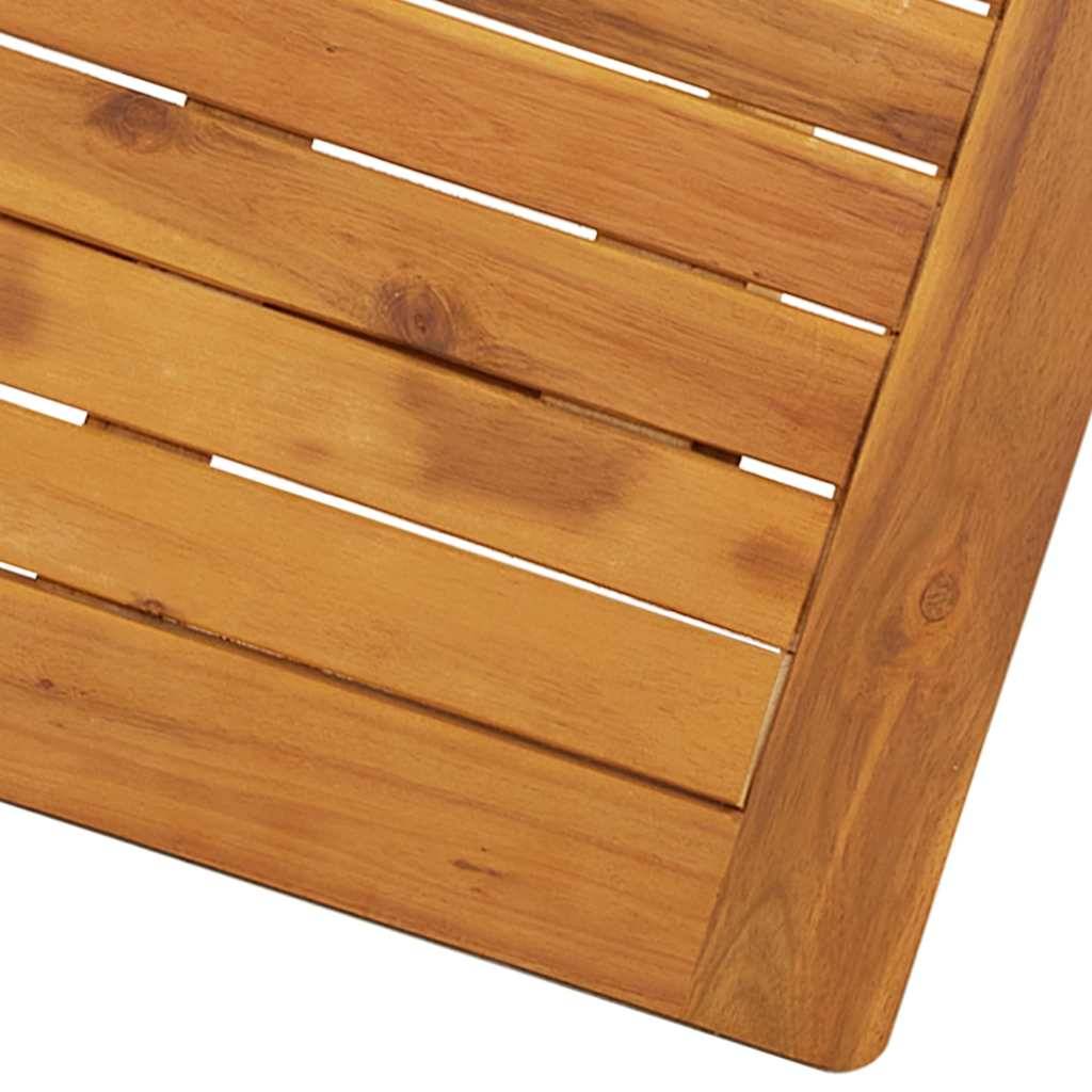 PANGIVO - Table pliable de jardin Bois d'acacia massif Naturel 70 x 70 x 75 cm - PANGIVO - Image 9