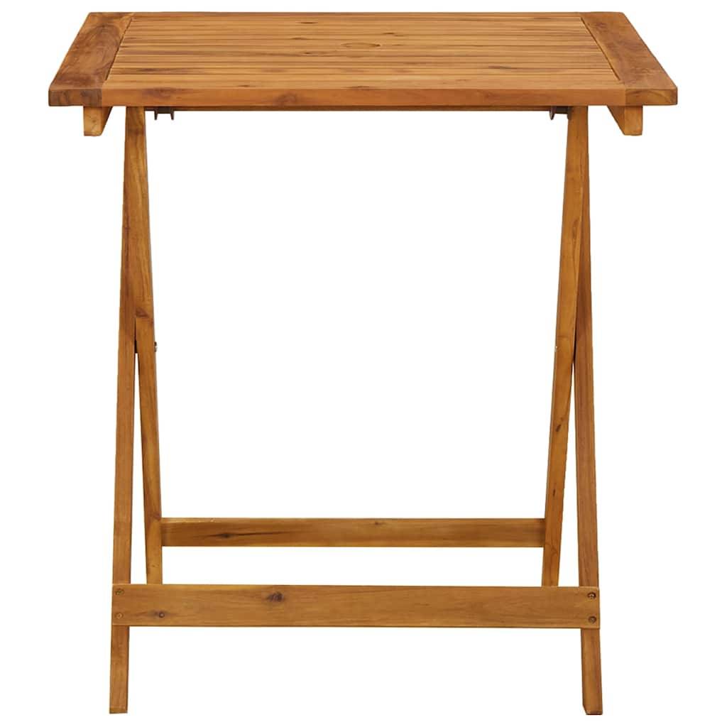 PANGIVO - Table pliable de jardin Bois d'acacia massif Naturel 70 x 70 x 75 cm - PANGIVO - Image 4