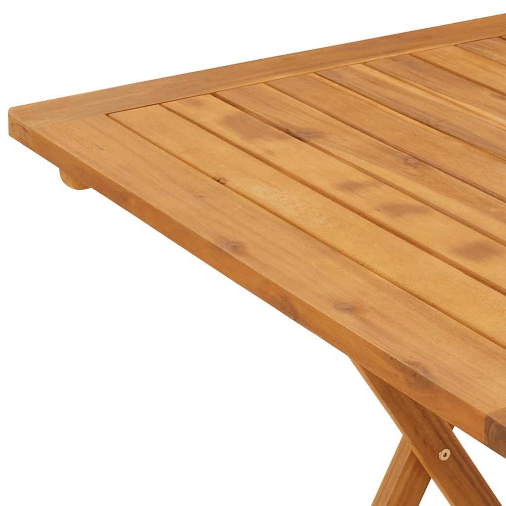 PANGIVO - Table pliable de jardin Bois d'acacia massif Naturel 70 x 70 x 75 cm - PANGIVO - Image 8