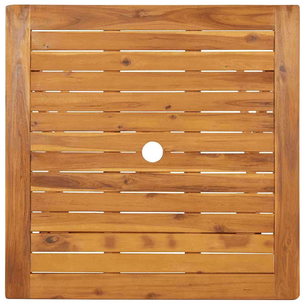PANGIVO - Table pliable de jardin Bois d'acacia massif Naturel 70 x 70 x 75 cm - PANGIVO - Image 6