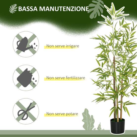 Bambou artificiel 120cm intérieur avec pot inclus - Image 8