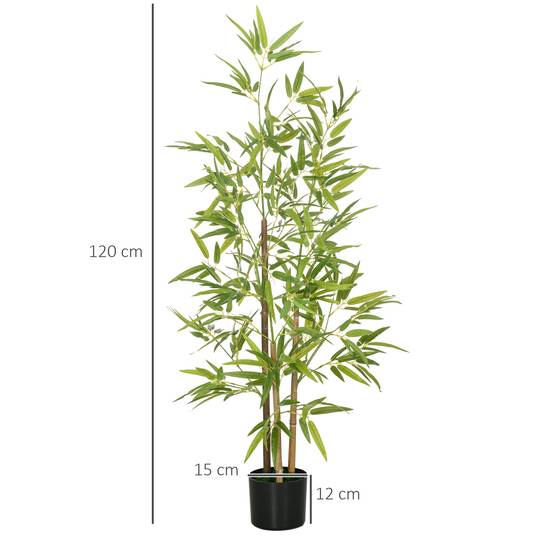 Bambou artificiel 120cm intérieur avec pot inclus - Image 5