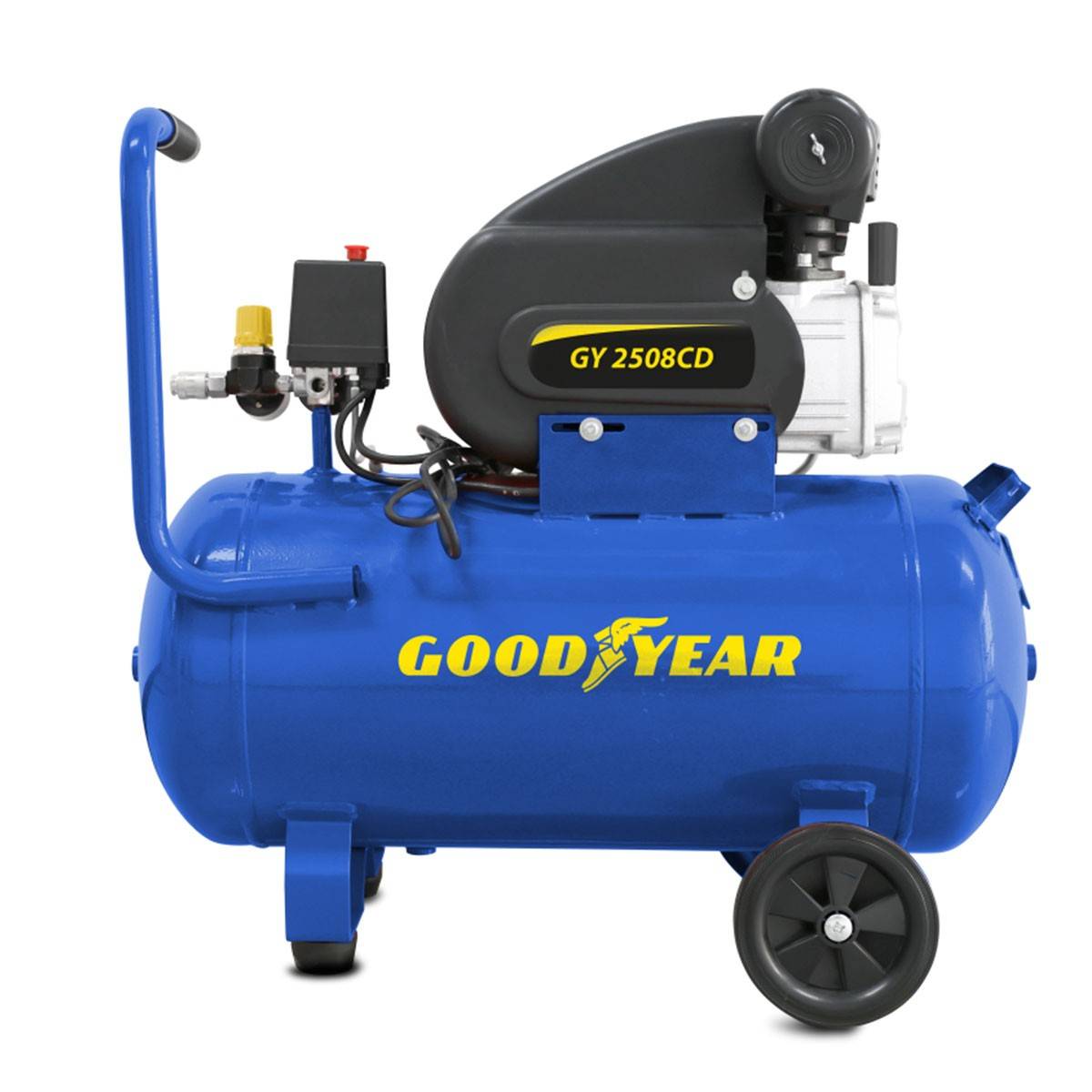 Compresseur d'air Silencieux 50 Litres 8 bar 2CV 1.5KW 115 PSI GOODYEAR - Imagen 2