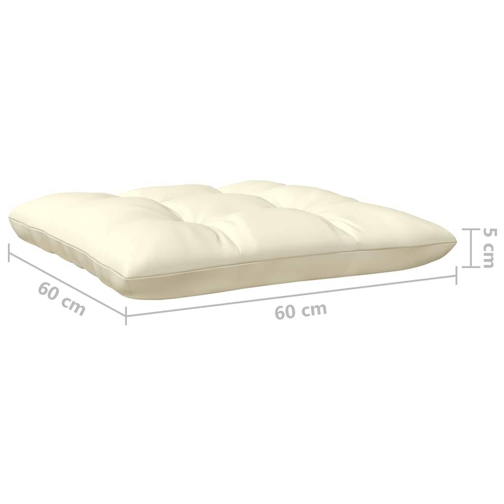 Canapé 2 places de jardin | Canapé D'extérieur | Sofa De Jardin et coussins crème Bois de pin solide Maison Chic - Image 8