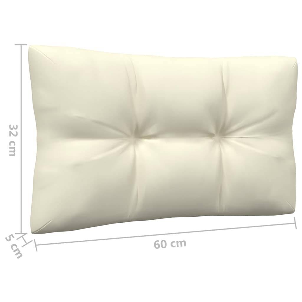 Canapé 2 places de jardin | Canapé D'extérieur | Sofa De Jardin et coussins crème Bois de pin solide Maison Chic - Image 9