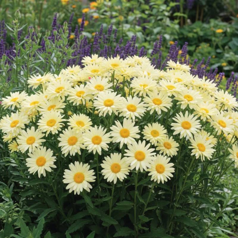 Marguerite d'été Banana Cream® à fleurs Blanche/Jaune - feuillage Caduc - Godet - 5/20 cm - Imagen 1