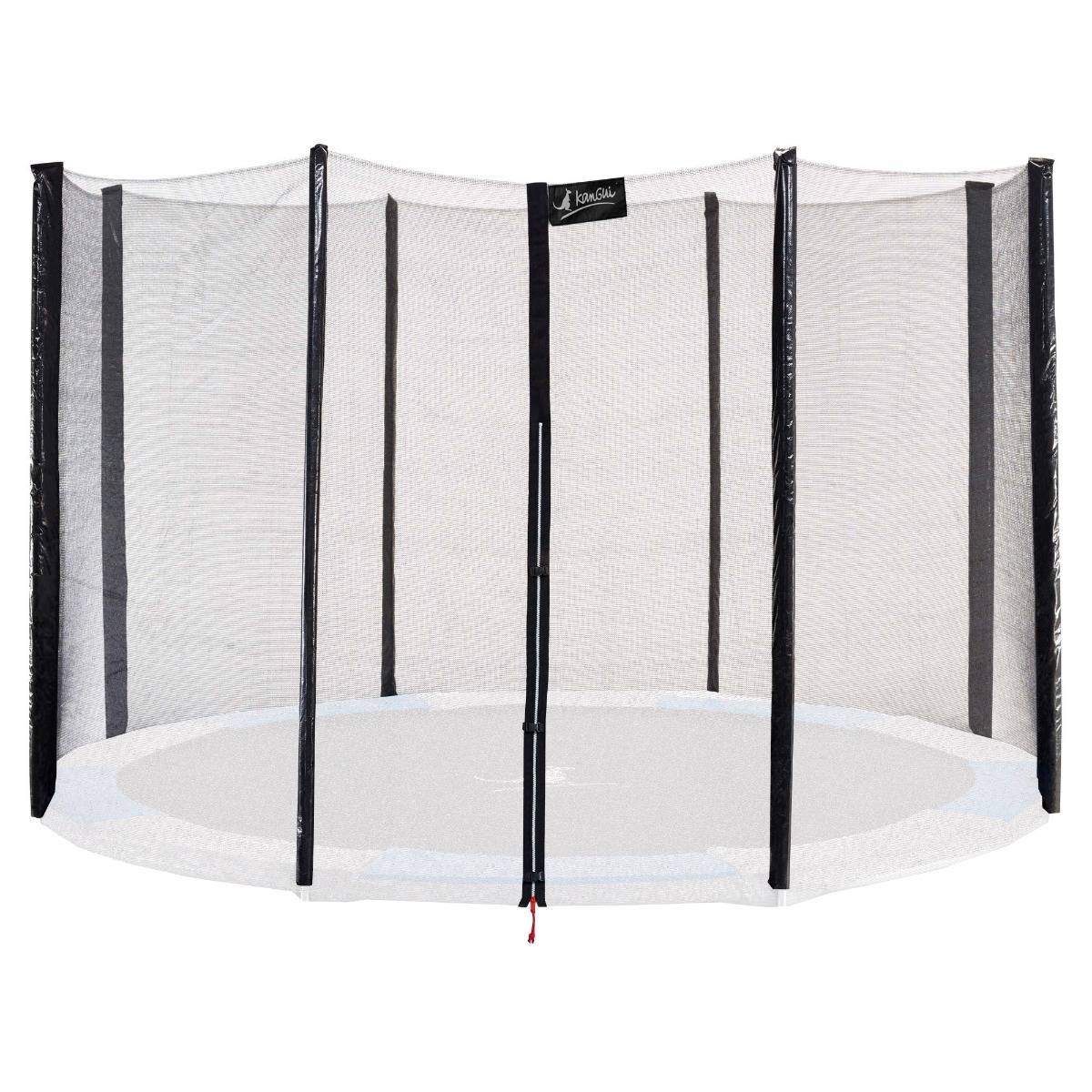Kangui RALLI – Trampoline Rond Avec Filet De Sécurité, 250 à 430 Cm, Acier Galvanisé, Tapis Permatron