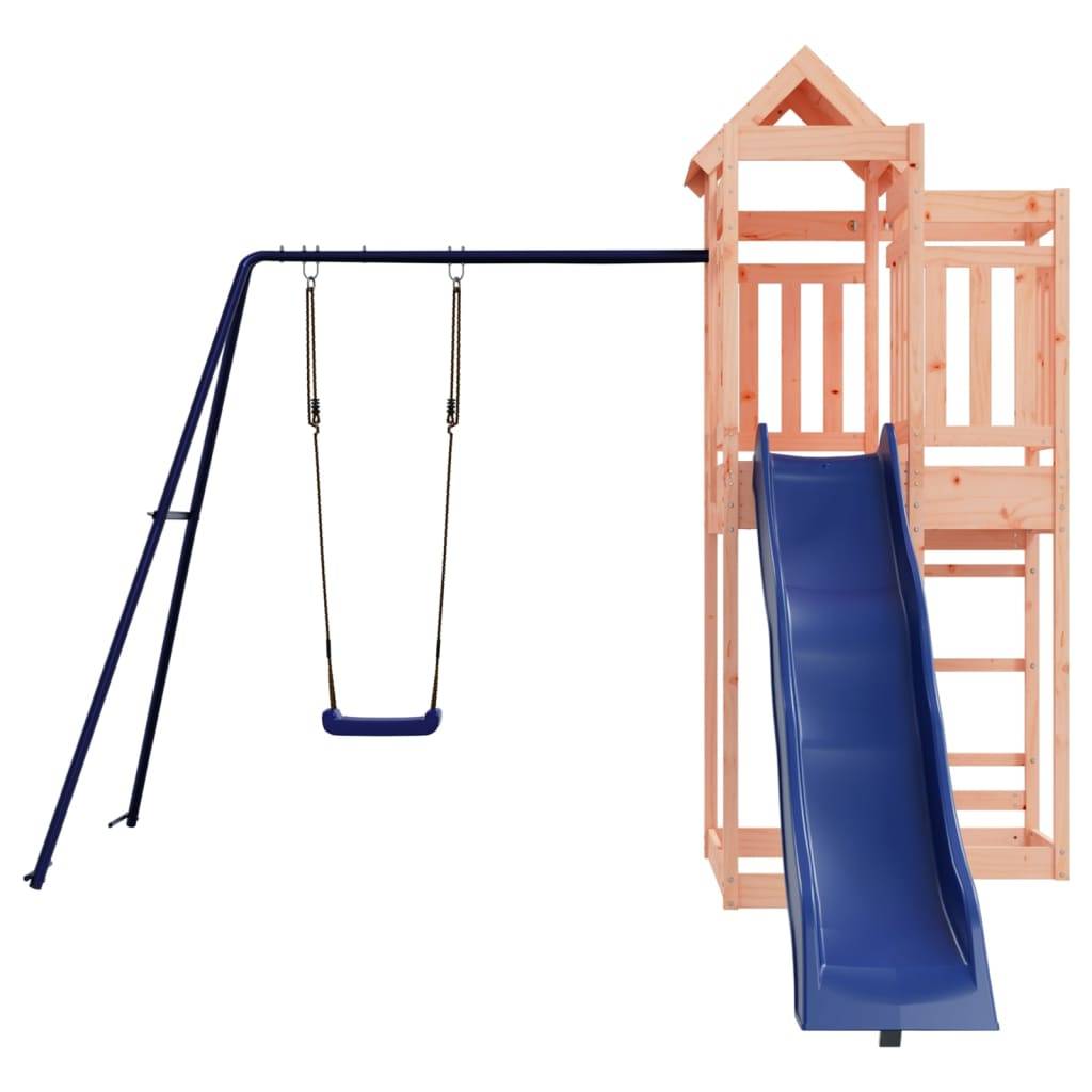 Helloshop26 - Aire de jeux d'extérieur balançoires toboggan portiques robuste jeux jardin 291 x 373 x 238 cm bois massif de douglas - Imagen 2