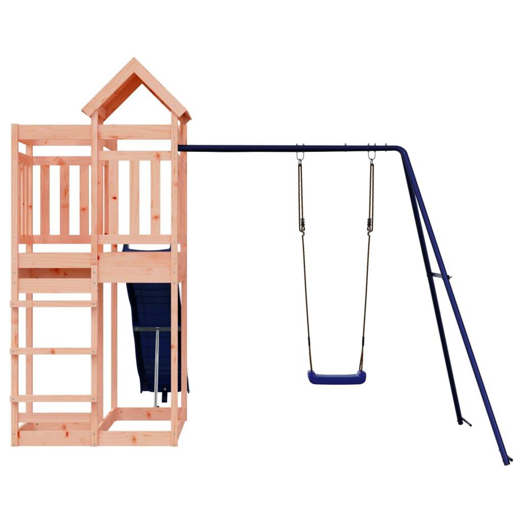 Helloshop26 - Aire de jeux d'extérieur balançoires toboggan portiques robuste jeux jardin 291 x 373 x 238 cm bois massif de douglas - Imagen 3