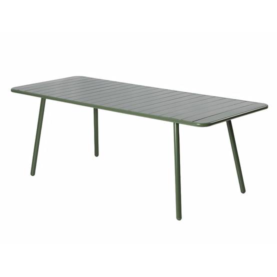 Table de jardin 8-10 places 200cm verte BERGAME - Image 1