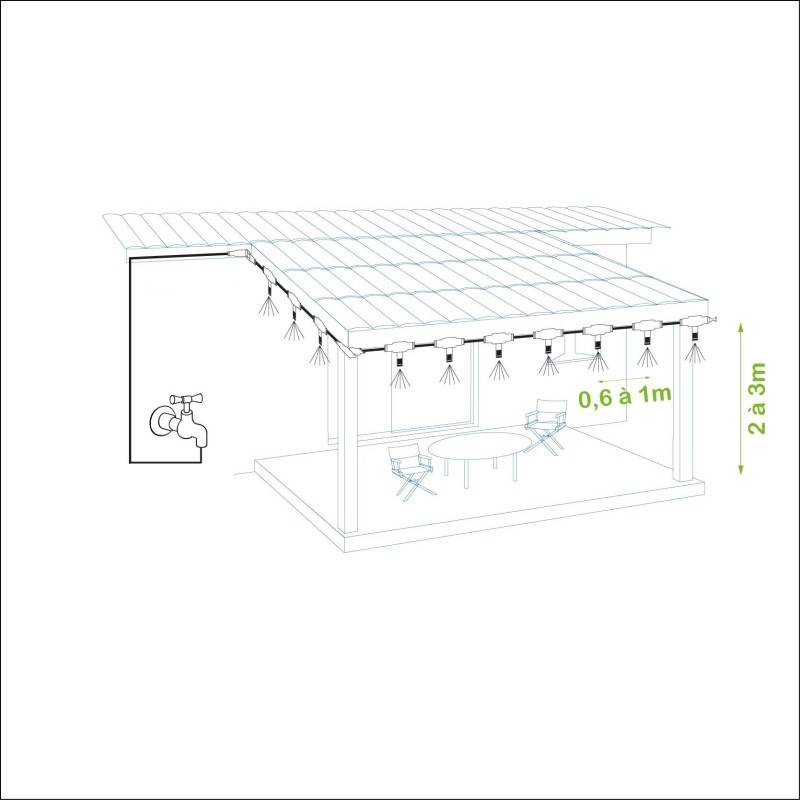 brumisateur de terrasse - basse pression - family - pack 12 buses - blanc - brumizeo - Image 5
