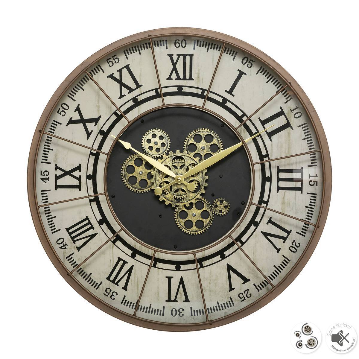 Atmosphera - Horloge "Stella" métal D57cm - Atmosphera Créateur d'intérieur - Imagen 2