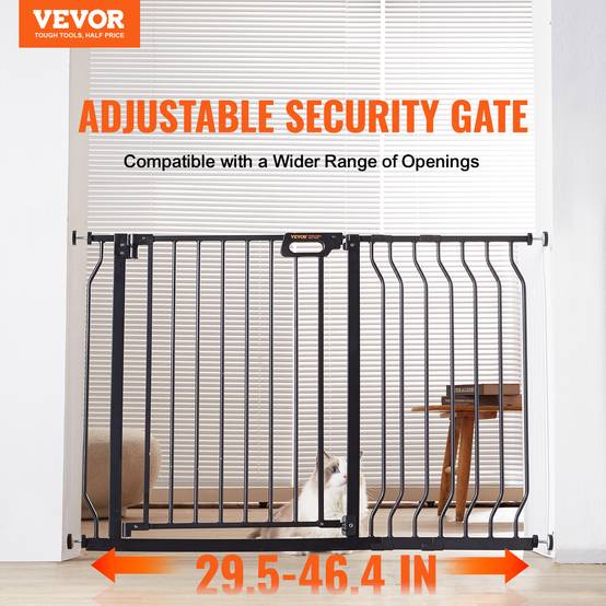 VEVOR Barrière de Sécurité Extensible Barrière d'Escalier Enfant 75-123x76 cm - Image 2