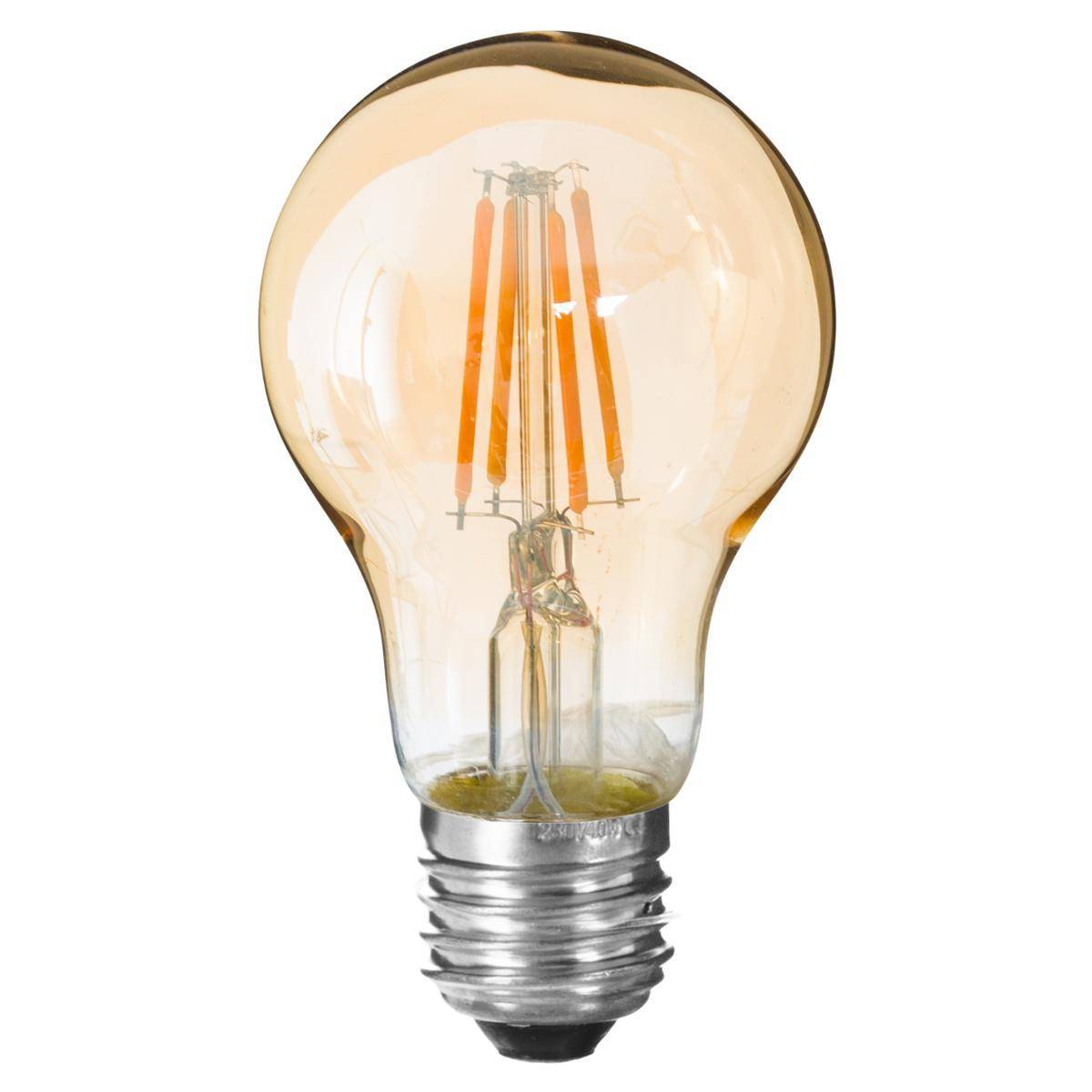 Atmosphera - Ampoule LED "Standard" ambre droit D6cm E27 - Atmosphera Créateur d'intérieur - Image 1