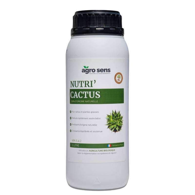 Nutri Cactus - Engrais liquide pour cactus et plantes grasses - 1 litre (500 litres de préparation) - Image 1