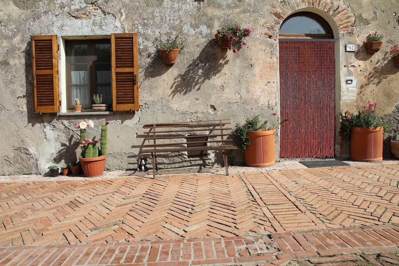 Rideau de porte - BAMBOU - 90 x 200 cm - bambou et perles de bois brun acajou - Image 3