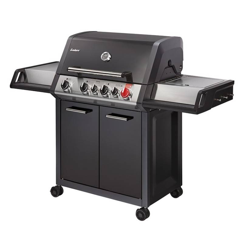 Barbecue gaz Monroe Black Pro 4 IK Turbo - ENDERS - 4 brûleurs dont 1 Turbo Zone - Imagen 1