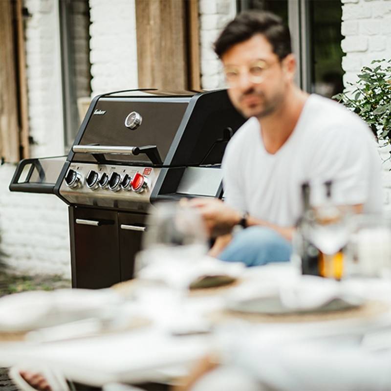 Barbecue gaz Monroe Black Pro 4 IK Turbo - ENDERS - 4 brûleurs dont 1 Turbo Zone - Imagen 4