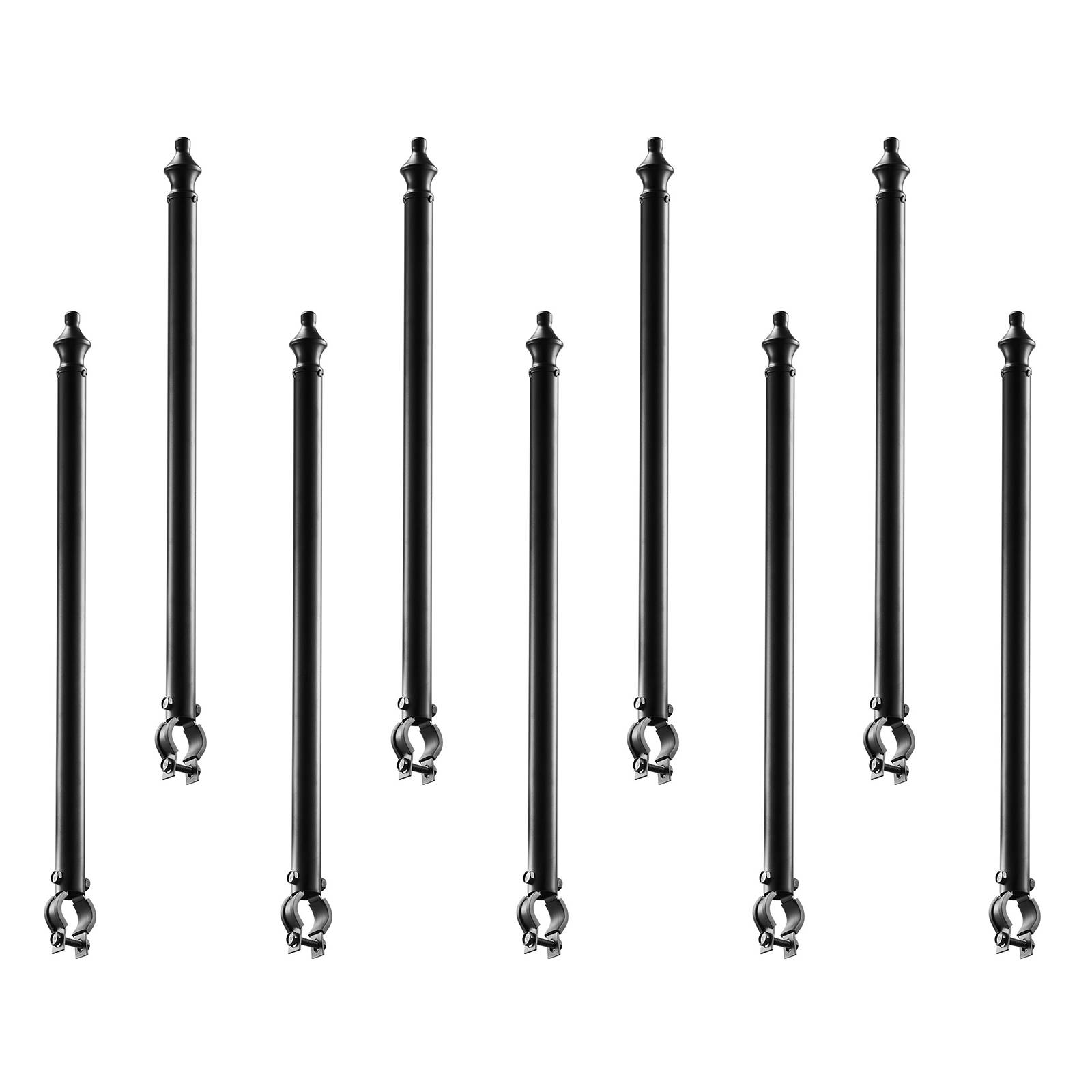 Vevor - VEVOR Bras Extension Fil Fer Barbelé Poteau Clôture Maille Losangée 9PCS 69,5cm - Image 1