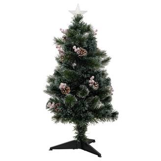 Sapin lumineux fibre optique Sofia 34 LED H.90cm FEERIC LIGHTS & CHRISTMAS