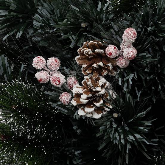 Sapin lumineux fibre optique Sofia 34 LED H.90cm FEERIC LIGHTS & CHRISTMAS - Image 3