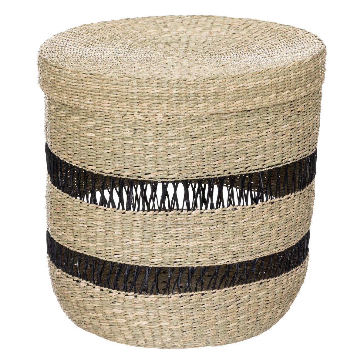 Atmosphera - Set de 2 paniers "Jayla" en jonc de mer D33/38cm - Atmosphera Créateur d'intérieur - Imagen 4