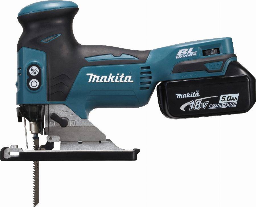 Makita - Scie sauteuse 18 V Li-Ion 5 Ah MAKITA - 2 batteries, chargeur, coffret - DJV181RTJ